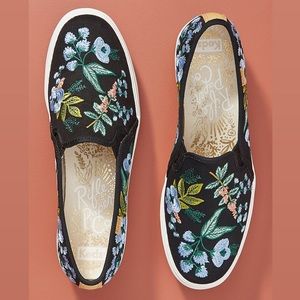 Keds x Rifle Paper Co. Triple Decker Embroidered